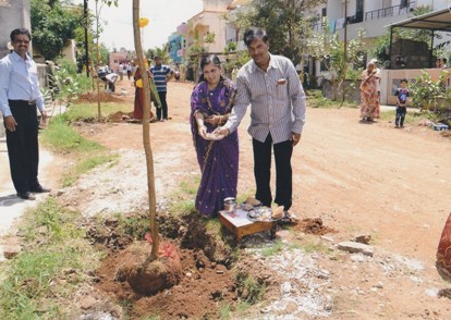 Tree-plantation ceremony at Maitrangan project